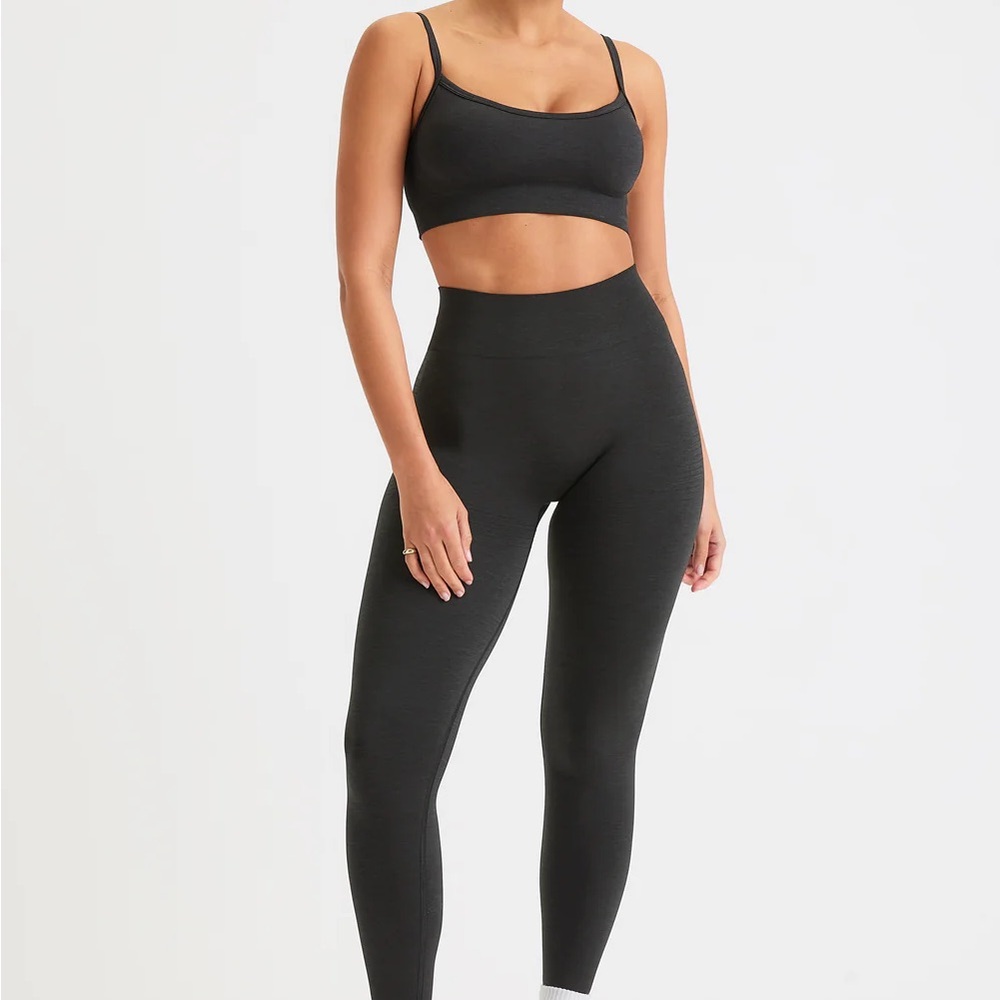 Sculpt Seamless Scrunch Legging - Black Marl